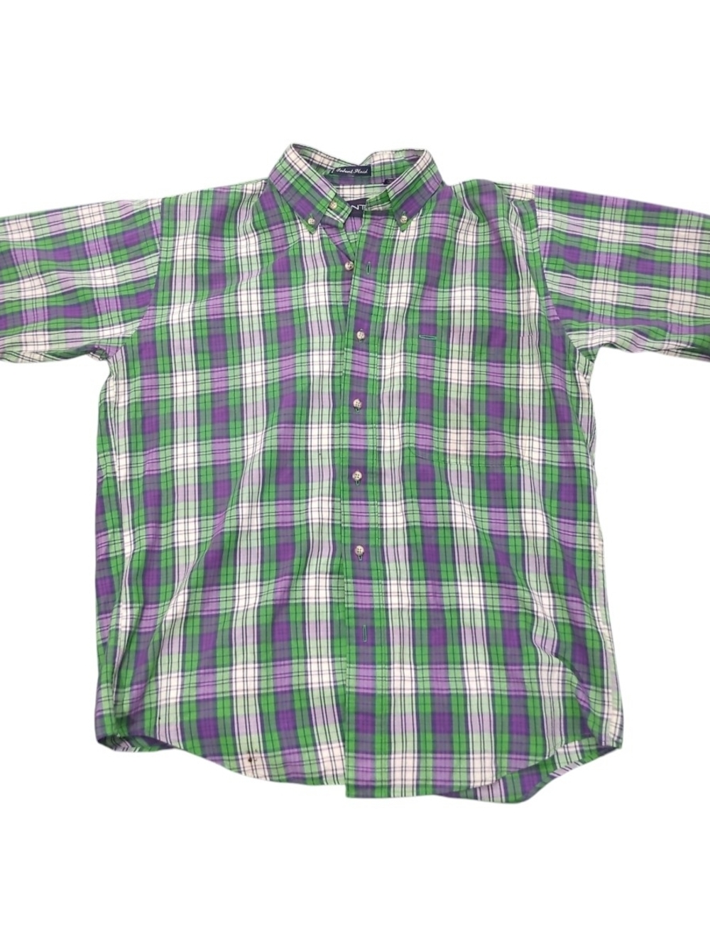 GANT Foxhunt Plaid Button-Down Shirt Men’s Medium Preppy Classic American Casual